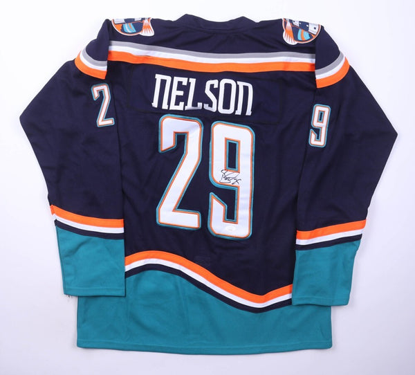 Brock Nelson Signed New York Islanders Jersey (JSA COA) 1st Round Pck 2010 Draft