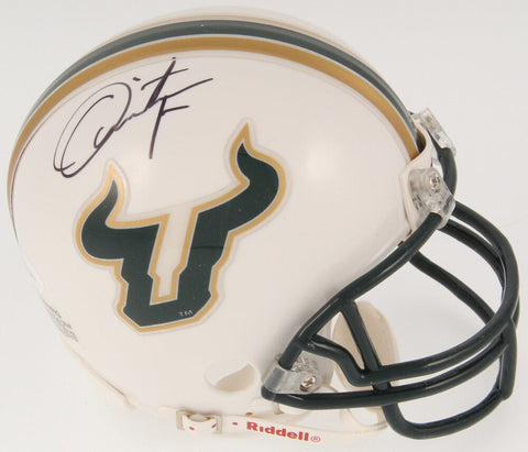 Quinton Flowers Signed South Florida Bulls Mini Helmet (JSA) 2x Birmingham Bowl