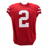 Chris Olave Signed Ohio State Buckeyes Jersey (Beckett COA) Senior Wide Reveiver