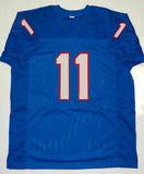 Lance McIlhenny Pony Express Autographed Blue Jersey- JSA W Auth