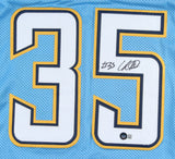 Larry Rountree III Signed Los Angeles Charger Jersey (Beckett) 2021 Draft Pick