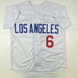 Autographed/Signed STEVE GARVEY Los Angeles White Jersey Beckett COA