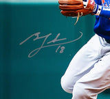 Ben Zobrist Signed Cubs 16x20 Photo (Beckett) Chicago's 2016 World Series MVP