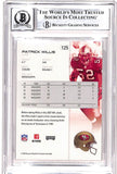 Patrick Willis Signed 2007 Playoff #125 Card Grade 10 Auto Beckett 38720
