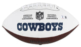 Cowboys (3) Staubach, Dorsett & Pearson Signed White Panel Logo Football BAS W 2