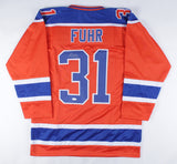 Grant Fuhr Signed Edmonton Oilers Jersey (JSA COA) 5xStanley Cup Champ Goalie