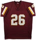 Clinton Portis Authentic Signed Maroon Pro Style Jersey BAS Witnessed