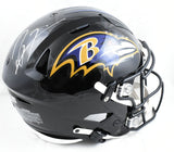 Ray Lewis Autographed Baltimore Ravens F/S SpeedFlex Helmet- Beckett W Hologram