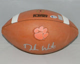 DESHAUN WATSON SIGNED AUTOGRAPHED CLEMSON TIGERS WILSON NCAA PLAYOFF FOOTBALL