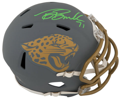 Tony Boselli Signed Jaguars SLATE Riddell Speed Mini Helmet - (SCHWARTZ COA)