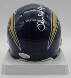 Charlie Joiner HOF Chargers Signed/Inscribed Mini Football Helmet JSA 211954