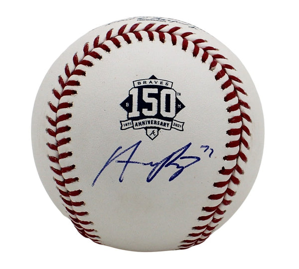 Austin Riley Signed Atlanta Braves Rawlings OML 150th Anniversary Baseball