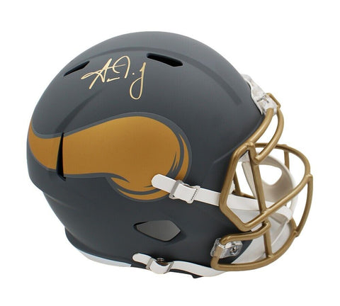 Aaron Jones Signed Minnesota Vikings Speed Full Size Slate NFL Helmet