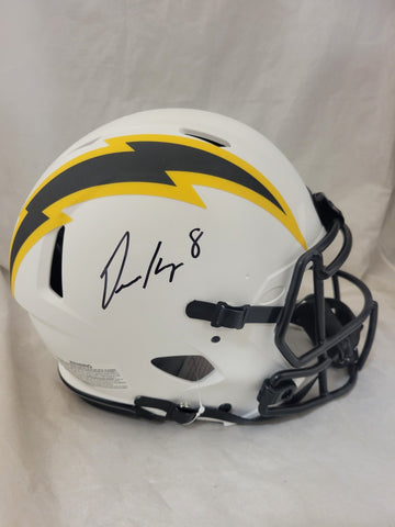 OMARION HAMPTON SIGNED LOS ANGELES CHARGERS LUNAR ECLIPSE SPEED AUTHENTIC HELMET