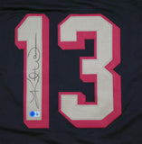 Kurt Warner Autographed Black Pro Style Jersey-Beckett W Hologram *Black