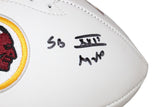 Doug Williams Signed Redskins Logo Football SB MVP Beckett 42820