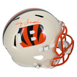 Ja'Marr Chase Autographed Cincinnati Bengals RETRO Speed Full Size Helmet Becket