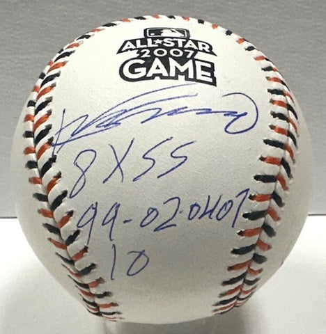 Angels VLADIMIR GUERRERO Signed 2007 All Star LOGO Baseball AUTO w/ Scripts JSA