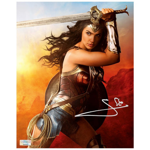 Gal Gadot Autographed 2017 Wonder Woman Warrior Princess 8x10 Photo