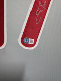 FRAMED PHILADELPHIA PHILLIES SCOTT ROLEN AUTOGRAPHED SIGNED JERSEY BECKETT HOLO
