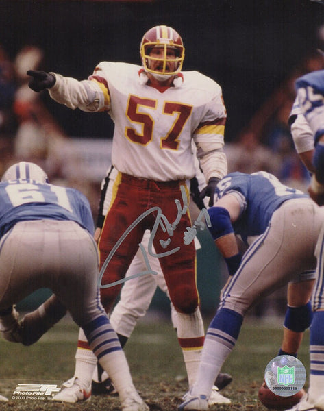 Rich Milot Signed Washington Football Team Pointing 8x10 Photo - (SCHWARTZ COA)