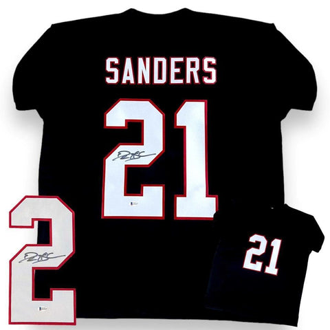 Deion Sanders Autographed SIGNED Jersey - Black - Beckett Authenticated