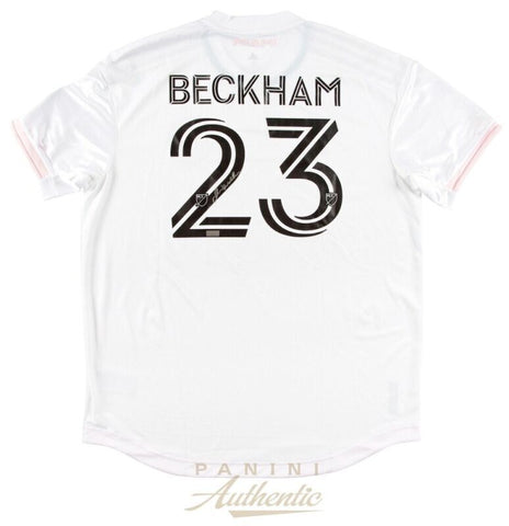 DAVID BECKHAM Autographed Inter Miami CF 2021 Authentic White Jersey PANINI
