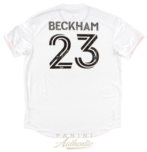 DAVID BECKHAM Autographed Inter Miami CF 2021 Authentic White Jersey PANINI