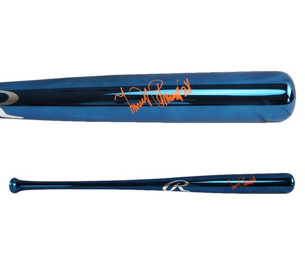Miguel Cabrera Signed Detroit Tigers Rawlings Dark Blue Chrome MLB Bat