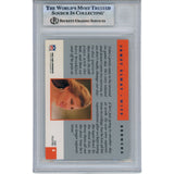 Janet Elway Signed 91 Pro Line Portraits #266 Trading Card Slabbed Beckett 51541