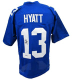 Jalin Hyatt Signed/Autographed Blue New York Giants Football Jersey JSA 208134