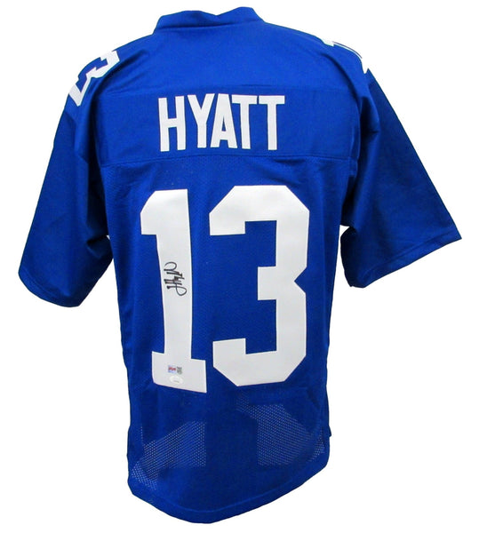 Jalin Hyatt Signed/Autographed Blue New York Giants Football Jersey JSA 208134