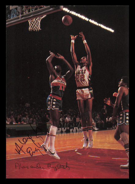 Alex English Autographed Signed 5x7 Photo Milwaukee Bucks SKU #237724