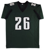 Miles Sanders Authentic Signed Green Pro Style Jersey Autographed BAS Witnessed