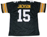 JOSH JACKSON AUTOGRAPHED IOWA HAWKEYES #15 BLACK JERSEY JSA