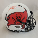 MIKE EVANS SIGNED TAMPA BAY BUCCANEERS LUNAR ECLIPSE SPEED AUTHENTIC HELMET BAS