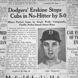 Carl Erskine Signed Brooklyn Dodgers Jersey (Beckett) 1955 World Series Champion