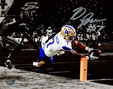 DILLON JOHNSON AUTOGRAPHED 8X10 PHOTO WASHINGTON VS. USC MCS HOLO 222080