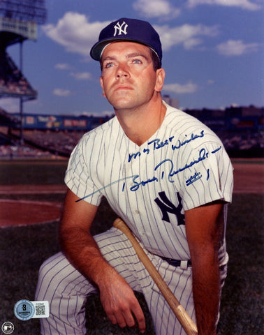 Bobby Richardson Autographed/Signed New York Yankees 8x10 Photo Beckett 57661