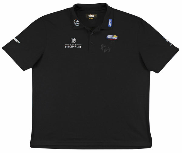 John Daly Authentic Signed Match Worn Black Loudmouth Polo Shirt BAS #BK84778