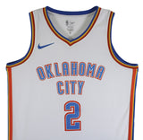 Thunder Shai Gilgeous-Alexander Signed White Nike Swingman Jersey PSA #AP22766