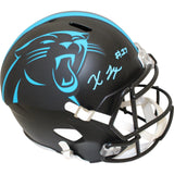 Xavier Legette Autographed Carolina Panthers F/S 22 Alt Helmet Beckett 48110