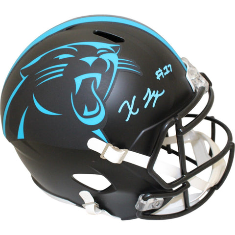 Xavier Legette Autographed Carolina Panthers F/S 22 Alt Helmet Beckett 48110