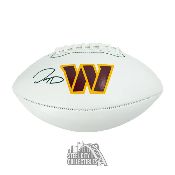 Jayden Daniels Autographed Washington Commanders White Panel Football - Fanatics