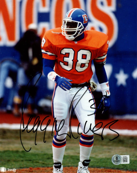Reggie Rivers Autographed/Signed Denver Broncos 8x10 Photo Beckett 57796