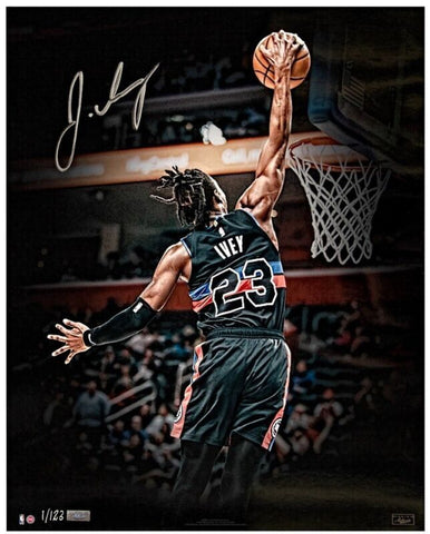 JADEN IVEY Autographed Pistons "Baseline Jam" 16" x 20" Photograph PANINI LE 123