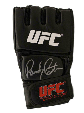 Randy Couture Autographed/Signed UFC Black Right Handed Glove BAS 22009