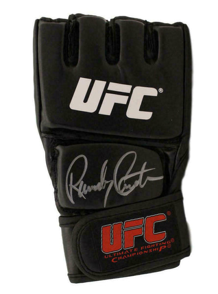 Randy Couture Autographed/Signed UFC Black Right Handed Glove BAS 22009