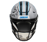 Steve Smith Signed Carolina Panthers Speed Flex Authentic NFL Helmet with 1 Ins.