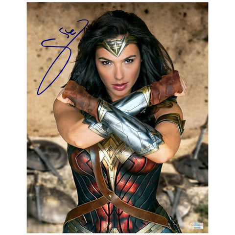Gal Gadot Autographed 2017 Wonder Woman Warrior Princess 11x14 Photo